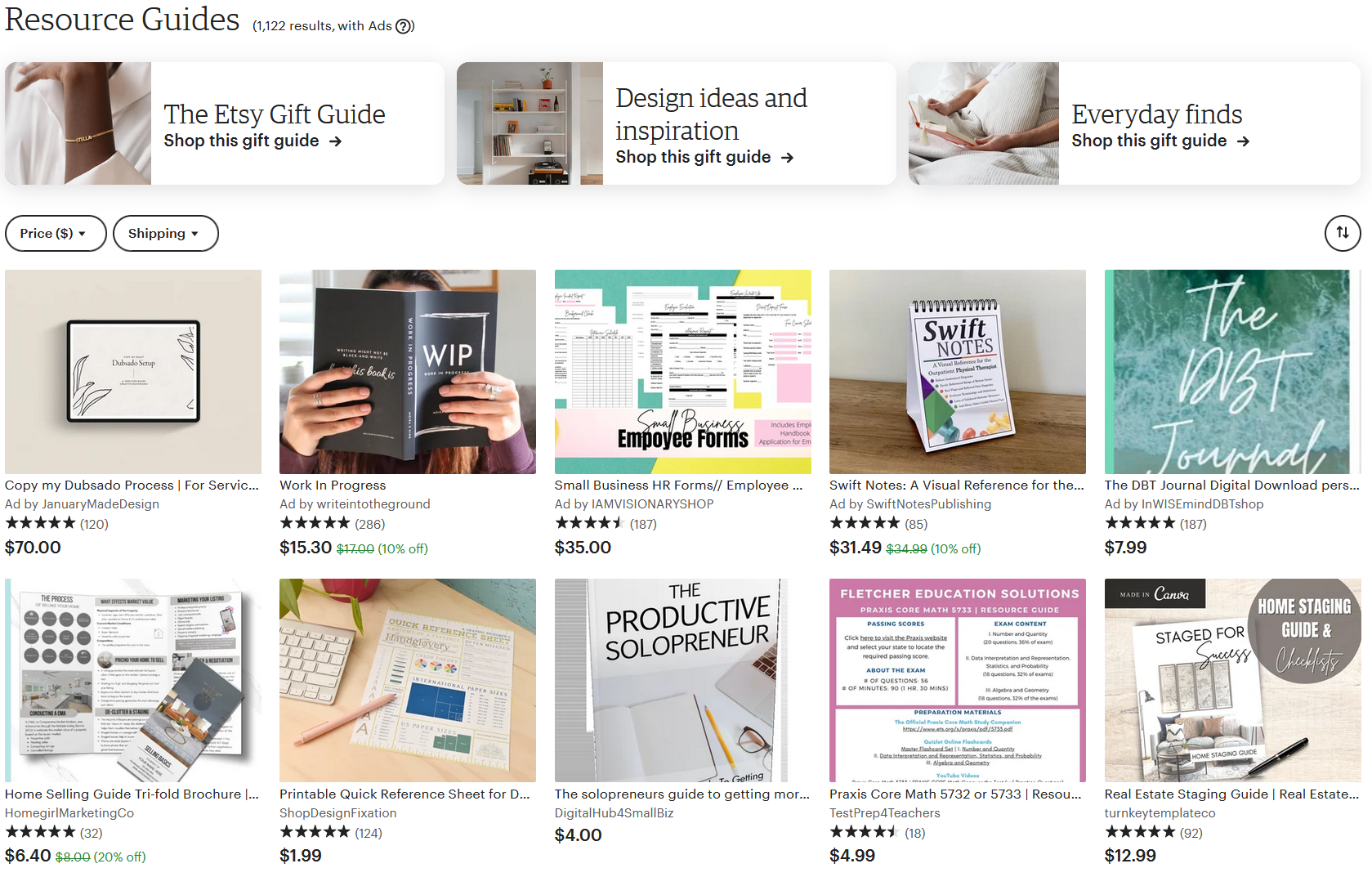 etsy resource guides